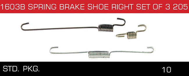 1603B SPRING BREAK SHOE RIGHT SET OF 3 205